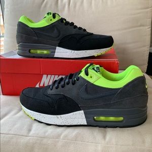 Nike Air Max 1 Premium Black Anthracite Rare S.10